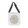 Flower of Life Tote Bag — Sacred Geometry Design with Numerical Mandala