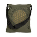 Flower of Life Tote Bag — Sacred Geometry Adjustable Shoulder Tote